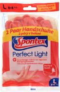Рукавички латексні SPONTEX PERFECT LIGHT стандартні міцні р. L 2 пар/уп.
